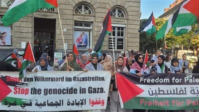 وقفة جماهيرية في برلين تضامناً مع فلسطين