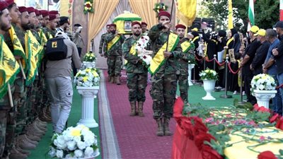 حزب الله يُشيّع الشهيد السعيد على طريق القدس المجاهد سامر عبد المنعم حلاوي في بلدة قاقعية الجسر