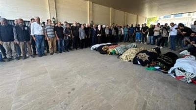 النبطية ودعت ابناءها الذين ارتقوا في غارة على مبنى بلديتها قبل يومين