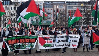 وقفة تضامن مع فلسطين ولبنان في برلين