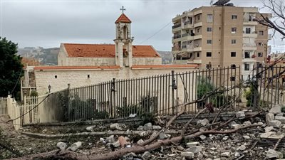 دمار في النبطية بعد غارات ليلية واضرار في كنيسة سيدة الانتقال