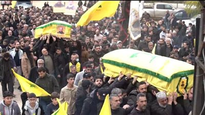 حزب الله يشيّع ثلّة من شهدائه في منطقة جبل عامل الثانية