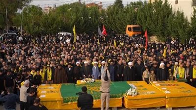  حزب الله يُشيّع كوكبة من الشهداء الابطال في قرى منطقة جبل عامل الثانية 