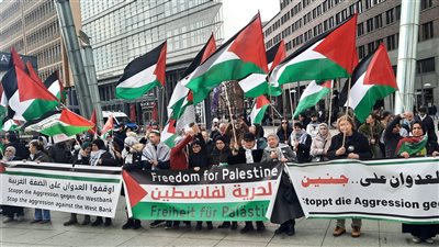 تضامنا مع فلسطين وقفة في برلين