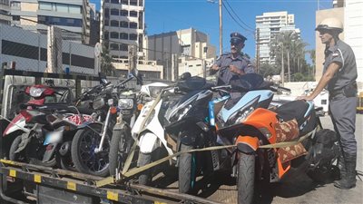 قوى الأمن تضبط 106 دراجات مخالِفة