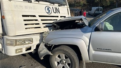 جنوباً: حادث سير بين بيك آب وشاحنة لليونيفيل