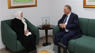 بهية الحريري استقبلت السفير أشرف دبور في زيارة وداعية