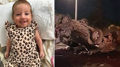 ليلاً: مأساة اليمة على اوتستراد الجنوب ... وفاة الطفلة ليان علي جميل واصابة والديها في حادث مروع!