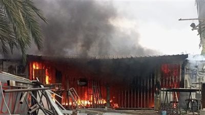 جنوباً: حريق في محل لبيع الشاورما 