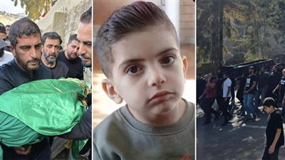 حمله والده الى مثواه الاخير في مشهد يدمي القلوب..وداع حزين للطفل احمد جواد الذي رحل نتيجة حادث منزلي