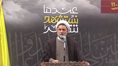 حزب الله أقام مراسم يوم الشهيد أمام نصب الشهداء في شارع فتح الله وسط العاصمة بيروت‎