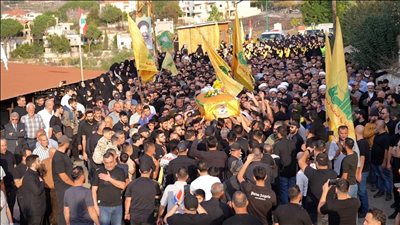 حزب الله وأهالي حومين الفوقا شيّعوا الشهيد المجاهد عباس علي الجواد