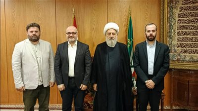 العلامة الخطيب استقبل العميد حمدان ووفد الهيئة الوطنية للعلوم والبحوث