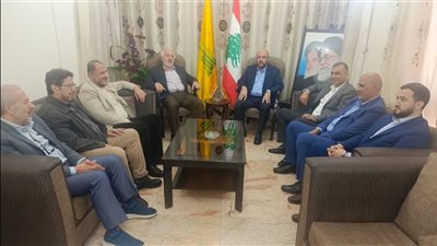 حب الله يستقبل وفداً من اللقاء التشاوري الوطني الفلسطيني لمناقشة الأوضاع المتعلقة باللاجئين الفلسطينيين في لبنان