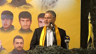 تأبين الشهيد حسن سلطان في الصوانة وفياض يحذّر من استباحة لبنان وحقوق مواطنيه