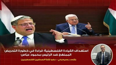 استهداف القيادة الفلسطينية: قراءة في خطورة التحريض الممنهج ضد الرئيس محمود عبّاس…