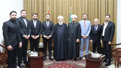 الشيخ علي الخطيب يستقبل وفداً من 