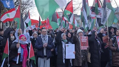 تظاهرة جماهيرية في برلين تضامناً مع فلسطين ولبنان تحت شعار 