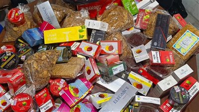 الجمارك تضبط كمية من الدخان والمعسل والتنباك المهرّب