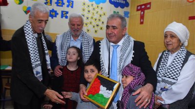 المواساة تحيي يوم التضامن مع فلسطين وذوي الإعاقة بحضور السفير الأسعد