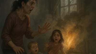  ماذا حصل معها لتقدم على هذه الفعلة ؟؟ ... زوجة سورية تلقي قنبلة يدوية على زوجها اللبناني فتقتل ابنها وتصيب ابنتها!!