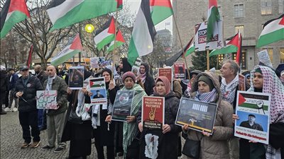 وقفة جماهيرية في برلين للتأكيد على دعم قضية الأسرى الفلسطينيين واللبنانيين