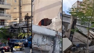 عاجل: انهيار عقار في صور اثناء عملية هدمه واضرار في الجوار