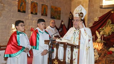 قداس ليلة الميلاد المجيد في كاتدرائية سيدة البحار المارونية في صور