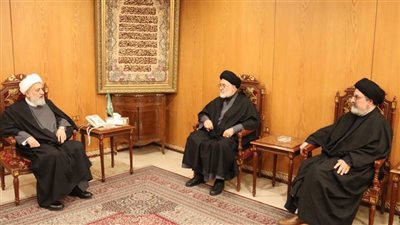 الشيخ علي الخطيب يستقبل السيد علي فحص والسيد علي الموسوي في مقر المجلس 