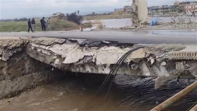 الأضرار على الجسر تُقفل معبر العريضة بقرار من الأمن العام