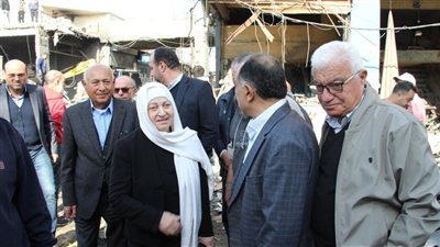 بهية الحريري تفقدت أضرار الغارة الإسرائيلية في المدينة الصناعية في سينيق