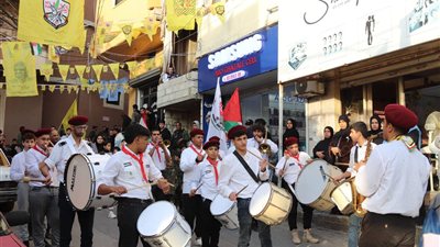 مسيرة حاشدة في مخيم برج الشمالي بمناسبة يوم الشهيد الفلسطيني