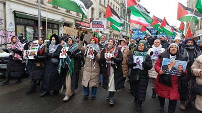 تظاهرة حاشدة في برلين تضامنًا مع فلسطين ولبنان وإيران ورفضًا للحرب وتسليح الإحتلال