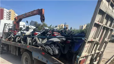 حجز أكثر من 130 دراجة نارية ومركبات غير مسجّلة خلال حملات سير