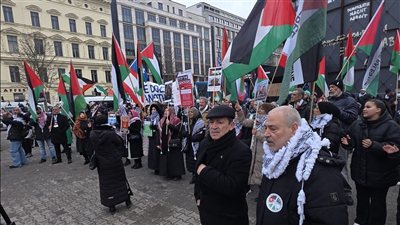 اعتصام فلسطيني– ألماني في برلين تضامنًا مع فلسطين ولبنان