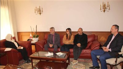 بهية الحريري تستقبل المدير الجديد لمستشفى الهمشري د. صفوت اسكندر