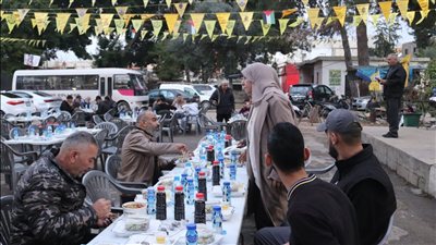 برعاية الرئيس محمود عباس… حركة فتح تقيم إفطارًا رمضانيًا في مخيم البص