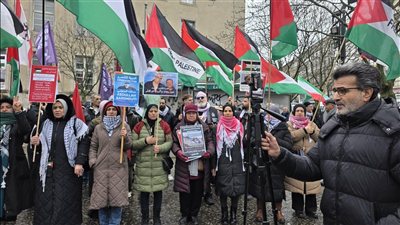وقفة تضامنية حاشدة في برلين دعماً لـفلسطين ورفضاً للعدوان على غزة
