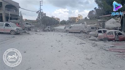 غارة على مركز للدفاع المدني الهيئة في برج قلاويه، المعلومات الاولية لفرق الاسعاف تفيد بإرتقاء مسعفين