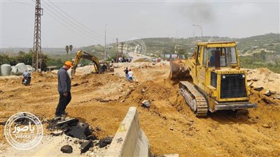 مراسلة «الأخبار»: فرق الأشغال بدأت بردم جسر أوتوستراد برج رحال لإعادة السير عليه