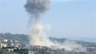 غارة عنيفة استهدفت بلدة العباسية - صور