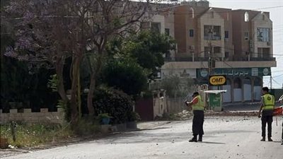 غارة استهدفت طريق عام الحوش - عين بعال بالقرب من تعاونية سقسوق