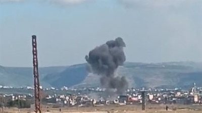الطيران الحربي اغار على المبنى المهدد في مخيم الرشيدية جنوبي صور ودمره