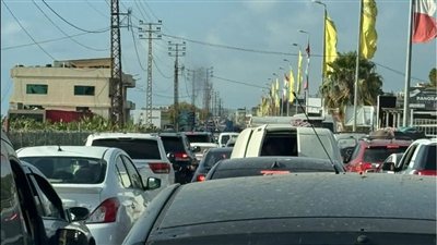 زحمة سير خانقة بين صور والقاسمية