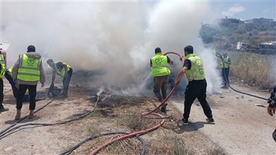 استهـ.داف مركز الرسالة في صريفا بشكل مباشر ووقوع اصابات