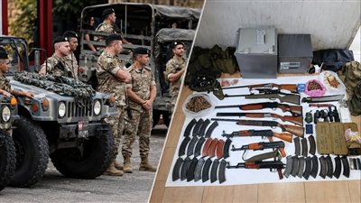 الجيش اللبناني اوقف لبنانياً وسورياً يتاجران بالاسلحة !